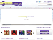Tablet Screenshot of dreamworldbackdrops.com